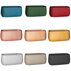 Jardinière rectangulaire design - Pot extérieur et intérieur