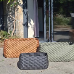 trois grandes jardinieres design collection ananas iriso