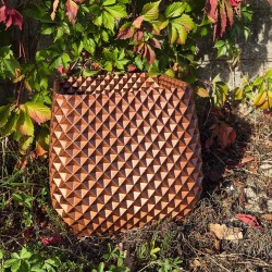 jardiniere carree deco exterieur cuivre collection ananas iriso