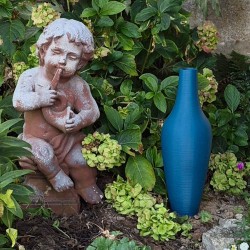 petit vase bleu style amphore moderne lisae