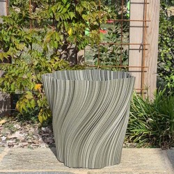 grand cache pot exterieur plastique qualite design gris