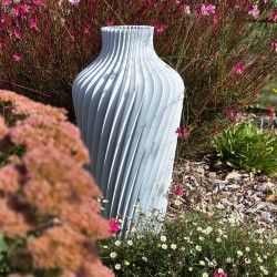 grand vase a poser design amphore japonaise moderne blanche