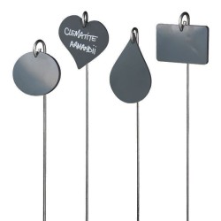 étiquettes décoratives plantation jardin ovale cœur goutte rectangle