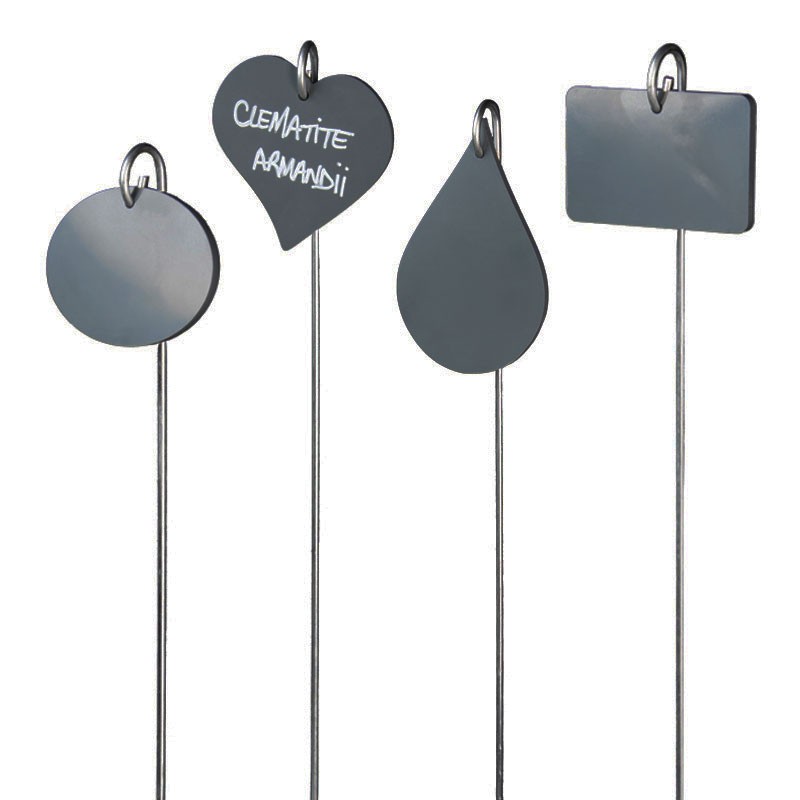 étiquettes décoratives plantation jardin ovale cœur goutte rectangle