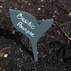 étiquettes jardin potager solide forme feuille