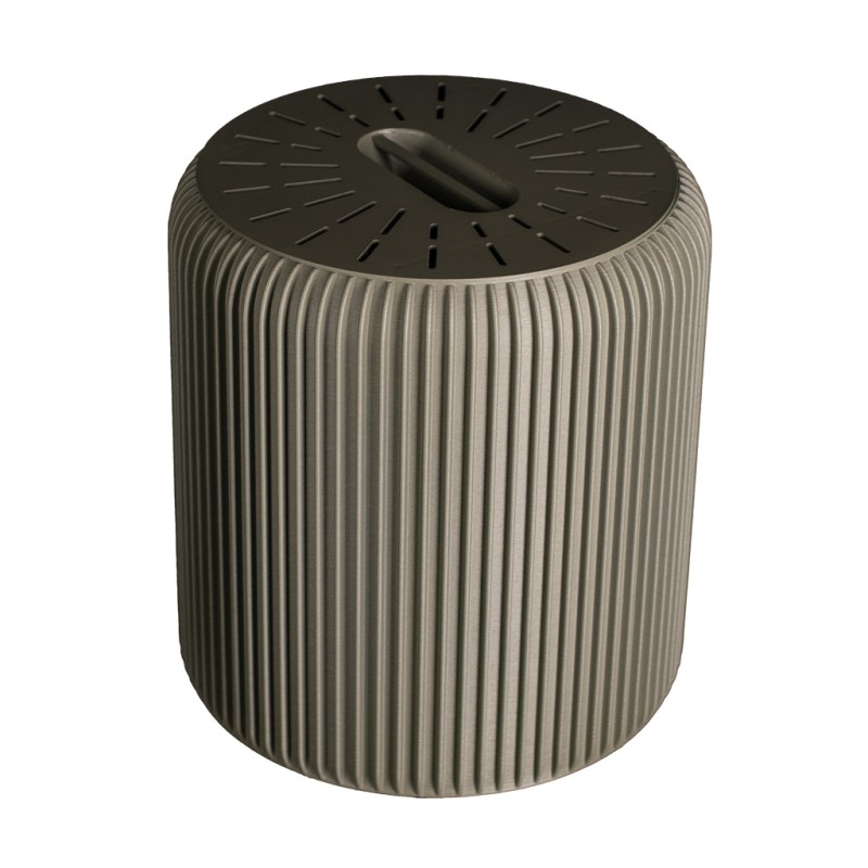 Composteur de jardin design Alinéa 50L  - Couleurs: Gris Kaki