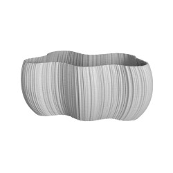 jardinière forme originale arrondie couleur blanche plantes appartement