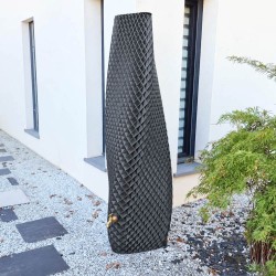 belle réserve de récupération d'eau de pluie motifs géométriques gris anthracite