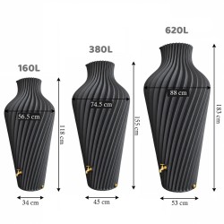 Récupérateur d'eau de pluie design - Collection Spirilus