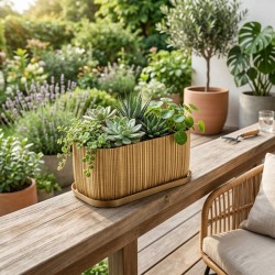 Coupelle pot de fleur rectangulaire – Soucoupe pour jardinière