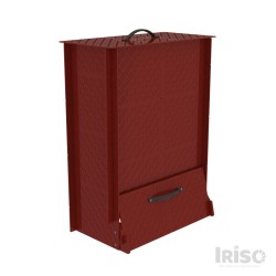 composteur-plastique-décoratif-200L-rouge-bordeaux-iriso