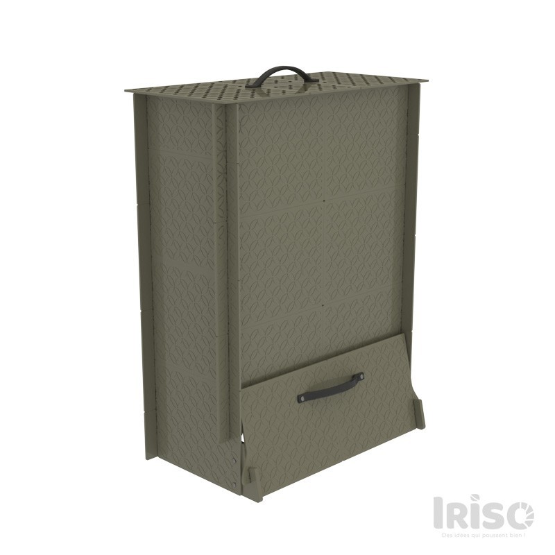 composteur-en-plastique-décoratif-200L-gris-iriso