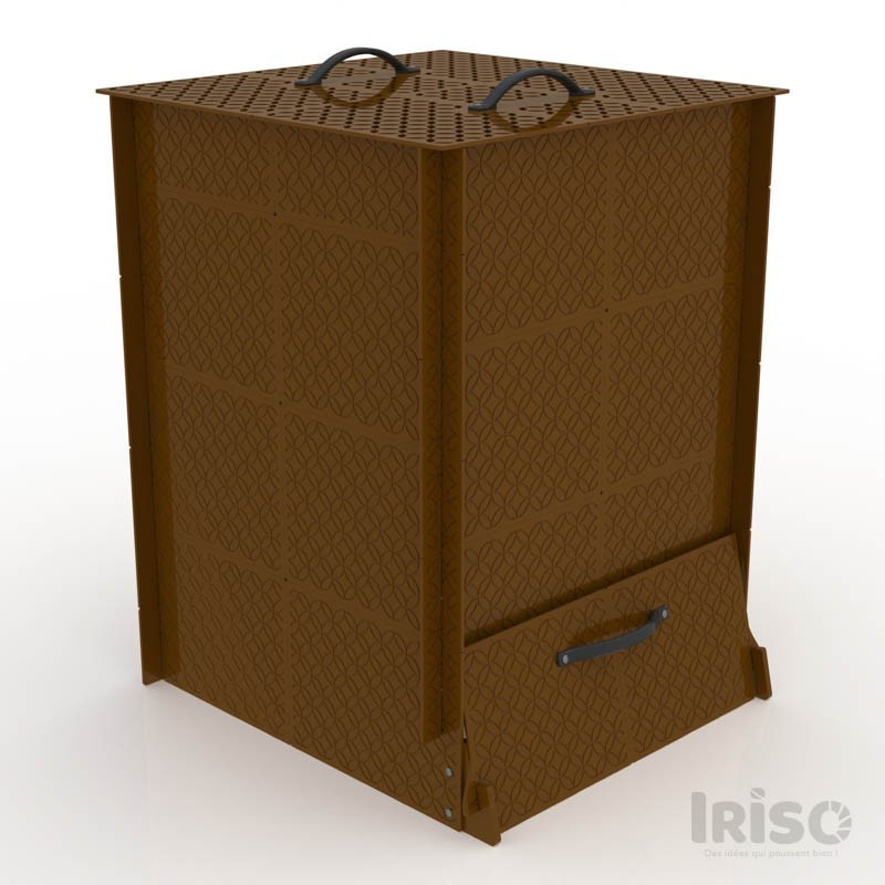 composteur-design-520L-iriso-rouille