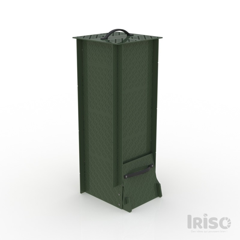 composteur-jardin-design-100L-iriso-vert-profond