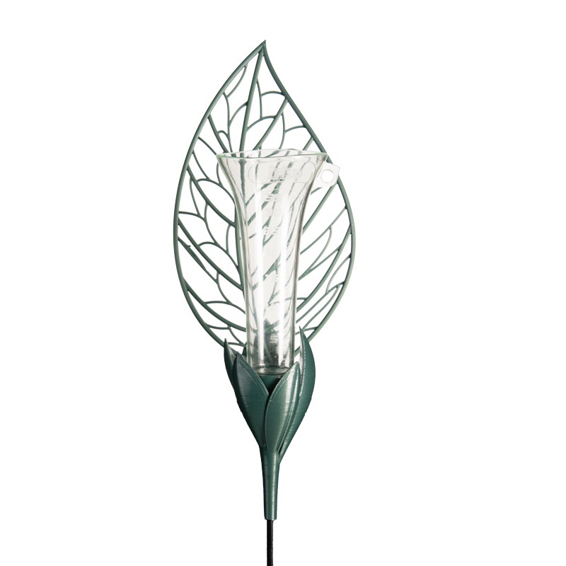 pluviomètre-décoratif-feuille-iriso-vert-profond