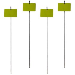Etiquette-de-jardin-rectangle-tige-métal-iriso-vert-anis