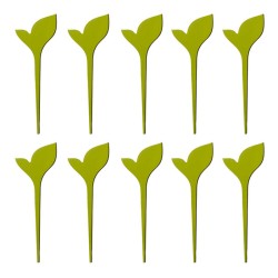 étiquettes-de jardin-feuilles-irisoX10-vert-anis
