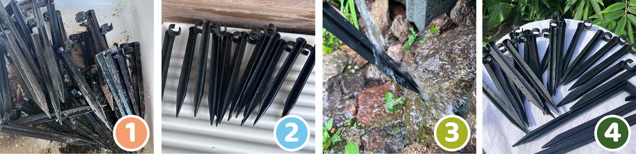 Nettoyage goutte à goutte supports