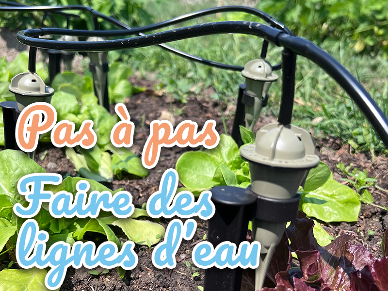 Pas à pas installer ligne d'eau goutte ) goutte