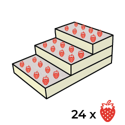 pyramide de fraises en escalier Iriso