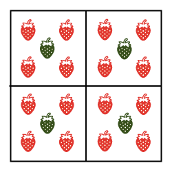 Implentation pyramide de fraises multi niveaux Iriso à plat