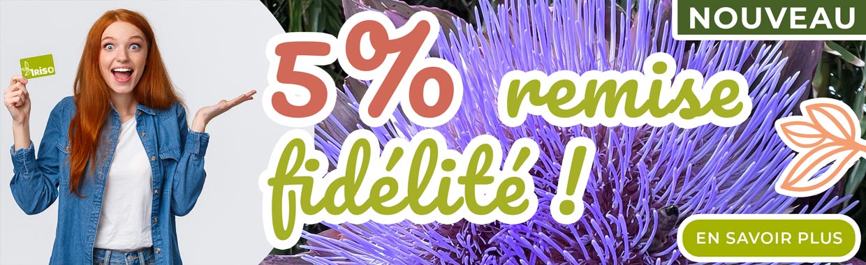 remise fidelité Iriso spécialiste Jardin arrosage