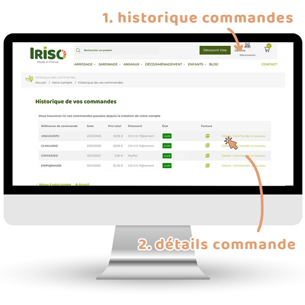 retour produit Iriso 1
