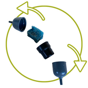démonter filtre goutte à goutte Iriso permaculture