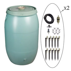 arrosage goutte à goutte réserve eau 220L vacances