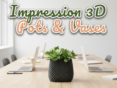 Les pots de fleurs design en impression 3D pour intérieur et extérieur par Iriso